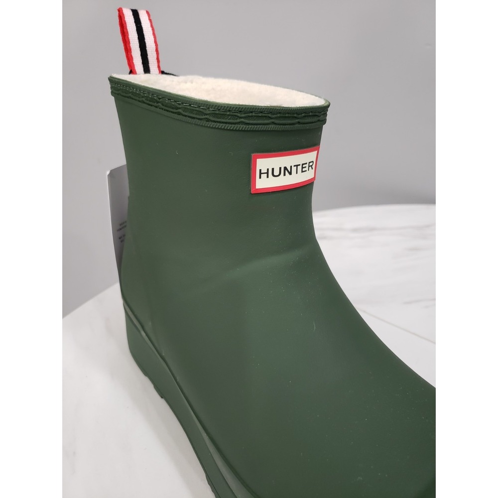 Hunter Women's PLAY Short Insulated Flexing Green/ White Willow Boots WFS2235 - Picture 3 of 10